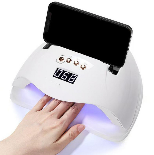 젤램프 라이트 280W 센서 인스턴트 UV/LED 전문가용 젤네일 램프, 1개, 흰색