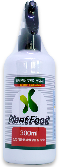 플랜트파트너스 잎에 직접 뿌리는 식물 화분 영양제 플랜트 푸드(Plant Food) 2병 세트 (각 300ml), 1개