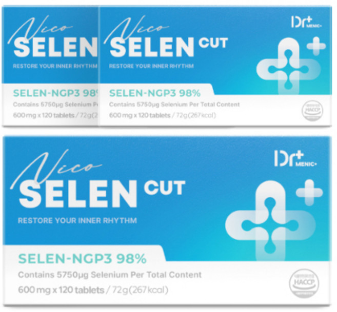 [정품 함량 98%] 니코 셀렌컷 셀렌NGP3 98%, 3개, 120정