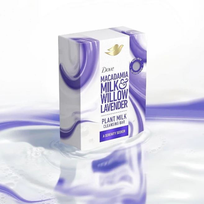 도브플랜트- Dove Plant 밀크 클렌징바 비누 마카다미아 윌로우 라벤더 세레니티 시커 4개 - 쿠팡