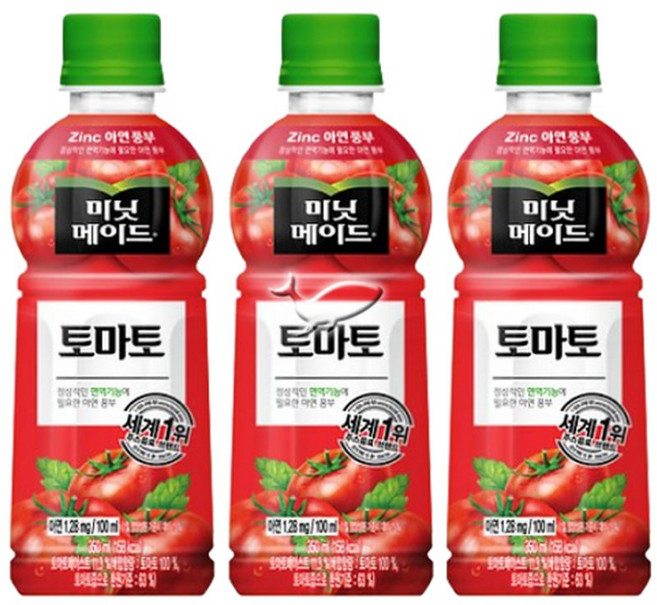 코카콜라 미닛메이드 토마토, 350ml, 12개