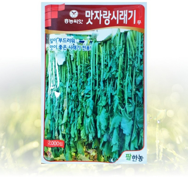 농사친구 맛자랑 시레기 무 씨앗 2000립 팜한농 흥능 씨 종자 배추 종자 무 김장, 1개