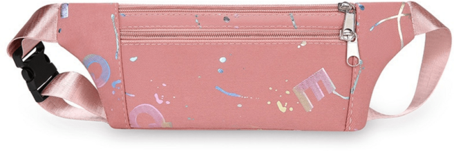 운동용 힙색 러닝 휴대폰 수납, 1개, 분홍색