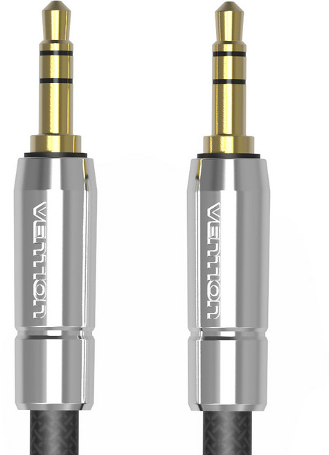 벤션 3.5mm 프리미엄 코튼 AUX 음향 케이블, d.2m, 블랙