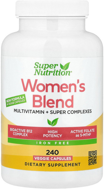 Super Nutrition Women's Multivitamin with Super Balancing Botanicals Greens Spices and Vitamin, 1개