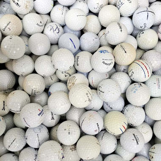 [주영로스트볼] 토탈브랜드연습장볼 스크린골프 개인연습용볼 중고 골프공 로스트볼 C급 50알, 화이트, 100개입, 1개