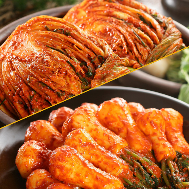 [한국농협김치] 오색소반 포기4kg+총각4kg/ 경기연천 1인 가구를 위한 세트김치, 1개, 8kg