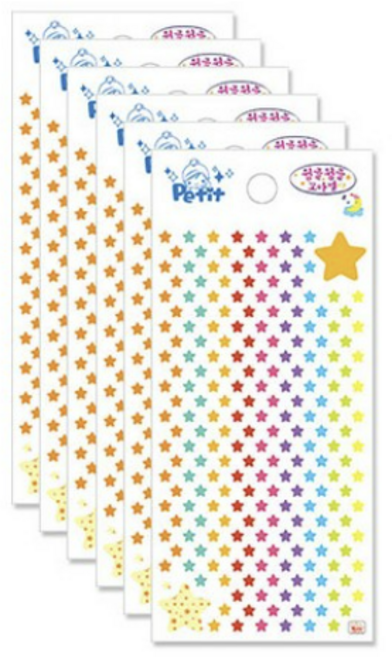 쁘띠팬시 튕클튕클 꼬마별 1탄 da5156-b, 60개