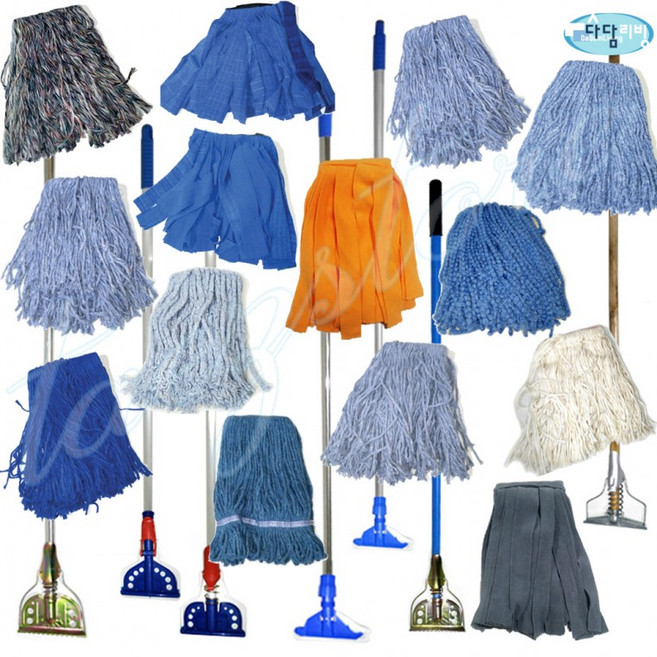 마포대모음/영업용걸레 마포걸레 가벼운 밀대 대걸레, 1개