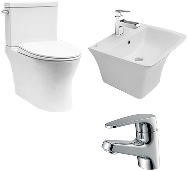 [반장들] 양변기+세면대+수전 풀세트 설치부속포함, 선택02_방문설치(시공비별도/안심번호해제)