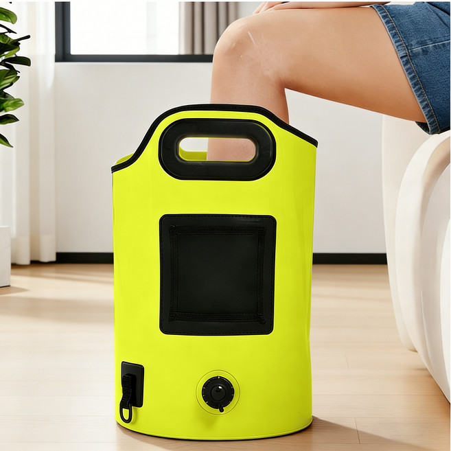 BLACK K7 다기능 접이식 발 족욕통 관절보호 종아리마사지 QNXW-12, 초록색, 1개