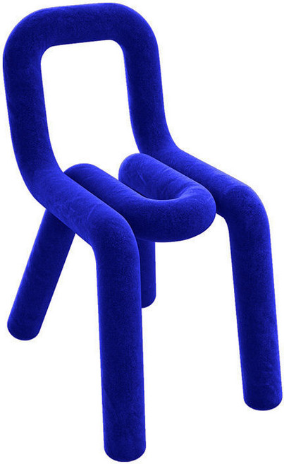 무스타슈 볼드체어 예쁜 컬러의자 화장대 패브릭 소품, 블루, 1개