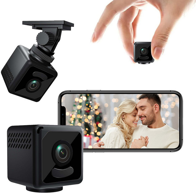 스마트 홈캠 와이파이 무선 CCTV 인체 감지 실시간 알림 야간 야시경 128G 지원 가족 공유, 1개, w01