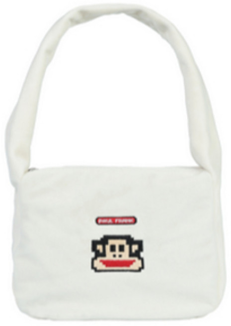 PAUL FRANK 大嘴猴 側背包, 米白