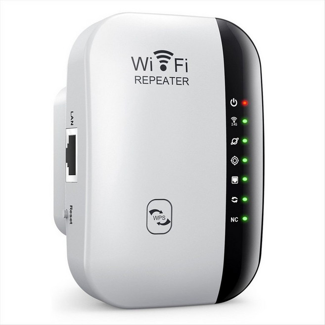 무선 WiFi 리피터 내장 안테나 무선 라우터 네트워크 확장 강화 인핸서 신호 증폭기 300m, EU 플러그, 하얀색