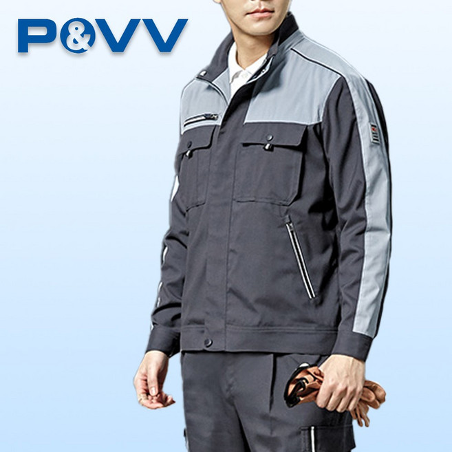 파브 작업복상의 SM-J2003 근무복 자켓 점퍼 춘하복, 2XL, 1개