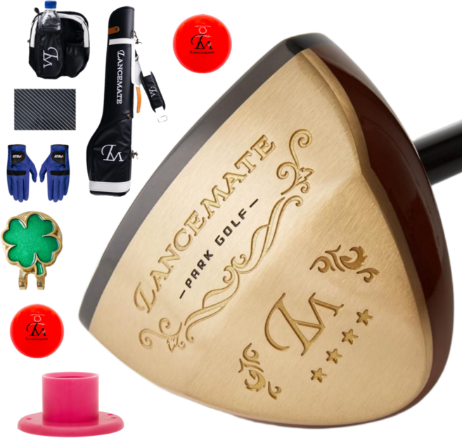 렌스메이트 pg-21 프리미엄 파크골프채 세트, 파크골프채83cm 블랙가방세트