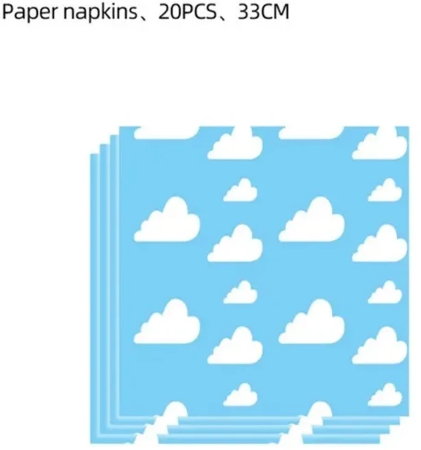 토이 스토리 테마 일회용 파티 식기 종이컵 테이블보 어린이 생일 용품, 09 20pcs napkin D