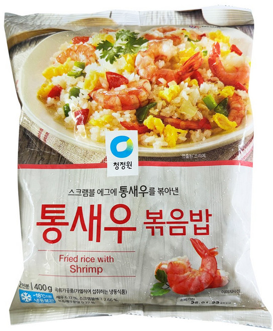[냉동] 청정원 통새우볶음밥 400g, 5개