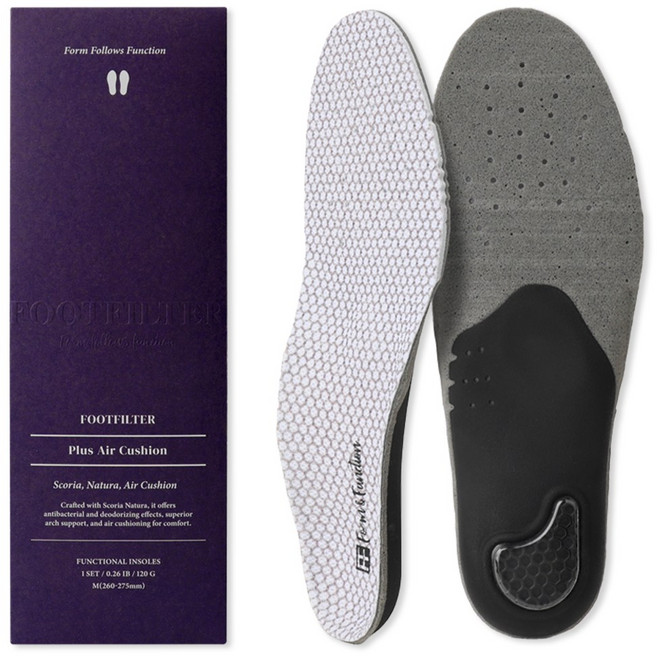 풋필터 플러스 AIR 족저근막 보호 평발 아치 깔창