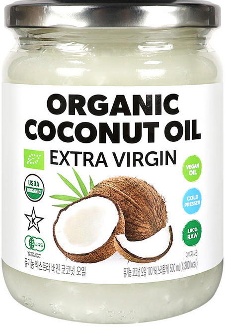 SMR 유기농 엑스트라버진 코코넛오일 500ml, 1개