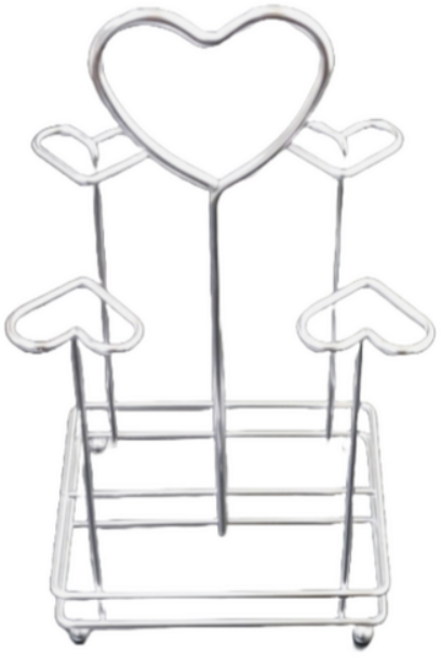 레벤호프 스텐 하트 4p 머그잔걸이, 3개, IVORY COLOR