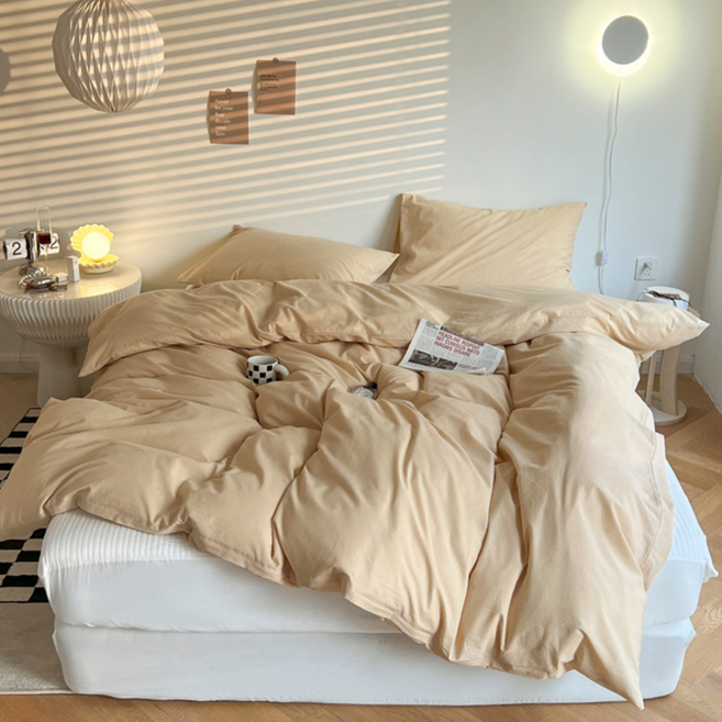 헤디야 에센셜 부드러운 이불커버, 베이지