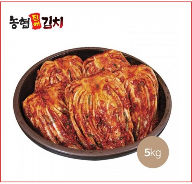[한국농협김치 농협진해김치] 포기김치(경상도식) 5kg, 포기김치 5kg, 1개