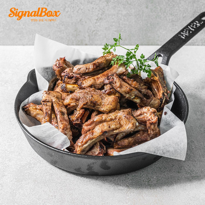 입소문으로 대박난 오리지널 쪽갈비 500g 담백한 풍미의 진짜 등갈비 시그널박스 고왕, 1개