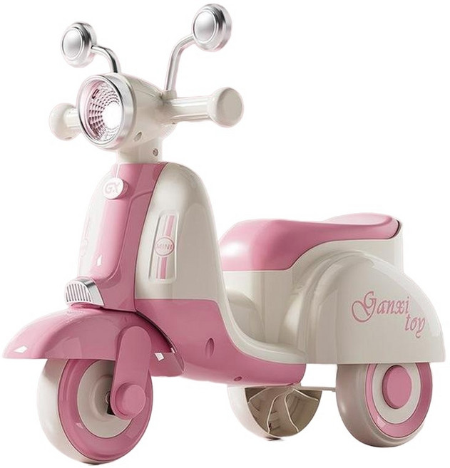 Ganxi toy 兒童三輪摩托滑行車, 粉, 1個