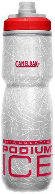 CAMELBAK Podium ICE 5x 酷冰保冷噴射水瓶 620ml 5倍保冷 620cc 噴射水壺 - 石頭單車, 紅色 620cc, 1個