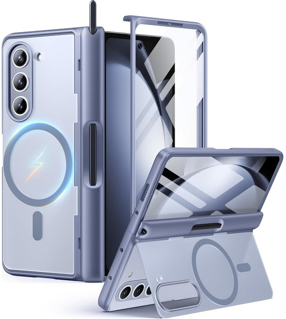 모보시 힌지 보호 펜커버 맥세이프 호환 거치대 풀커버 휴대폰 케이스