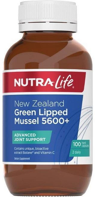 뉴질랜드 뉴트라라이프 NutraLife Green Lipped Mussel 초록잎홍합 5600 +, 100정, 1개