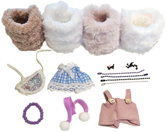 헬로우하비 모루인형 만들기 DIY 키트 풀세트, 2.밍크모루 코디B 25종, 1개, 남여공용