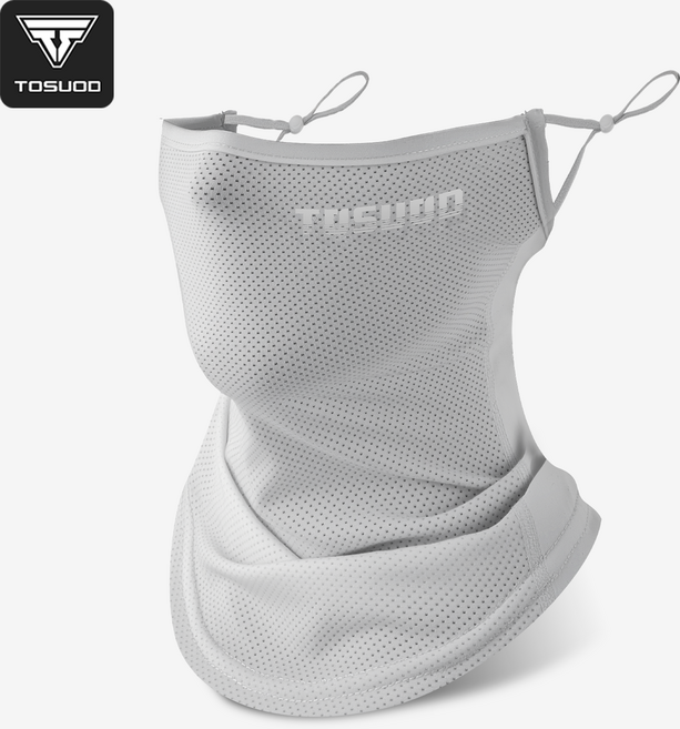 토스오드 1+1 남녀공용 스포츠 넥워머 냉감 메쉬 자외선차단 흡한속건 햇빛가리개, 1세트, 그레이
