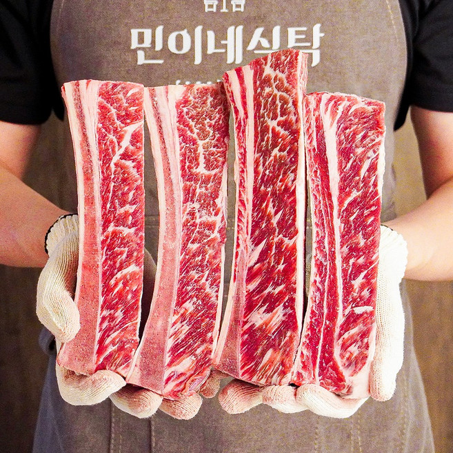 [민이네식탁] 미국산 우대갈비 꽃갈비, 1개, 1kg