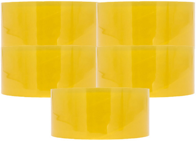 오공 한국산 80M 경포장 투명 박스 테이프 OPP 포장테이프, 5개