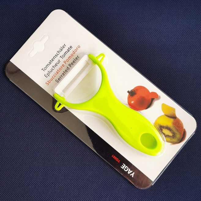 야채슬라이서 오토슬라이서 양배추슬라이서 마늘 양파 레몬 가정용 주방 다기능 필러 세라믹 나이프 야채 과일 칼 감자 슬라이서 녹슬지 않는 스피드 커터 도구, [02] New Only Paring Knife, 1개