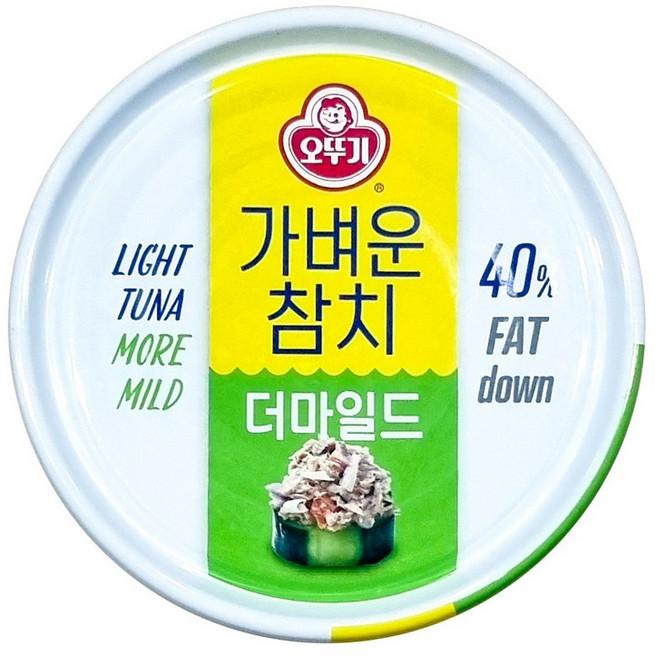 가벼운참치캔 (오뚜기 더마일드 135g), 135g, 1개