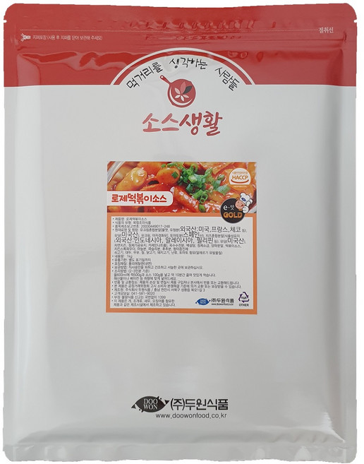 [두원식품] 로제 떡볶이 분말 소스, 1개, 1kg
