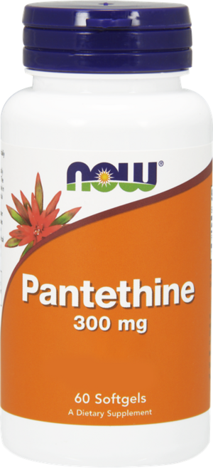 NOW Foods 泛酸軟膠囊 300mg, 1個, 60 件