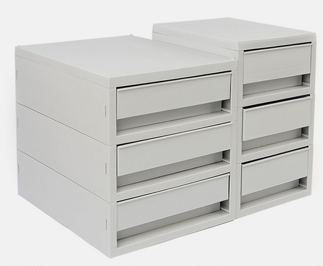 시스맥스 소품박스 3단 책상위 미니서랍장 사무용품 정리함 화장대, 사이즈, 소형, 소형, 1개