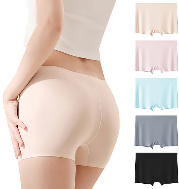 비비드바닐라 여성 심리스 사각팬티 5종세트