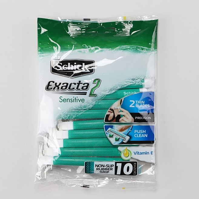 이그젝타-2 면도기 쉬크 일회용 10개입 1봉 1EA, 10세트, 1