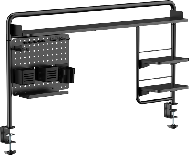 듀비온 베이직책상선반 페그보드 선반 책상타공판 보드 악세서리 DA-01, 1개, 블랙 DA-01(B)