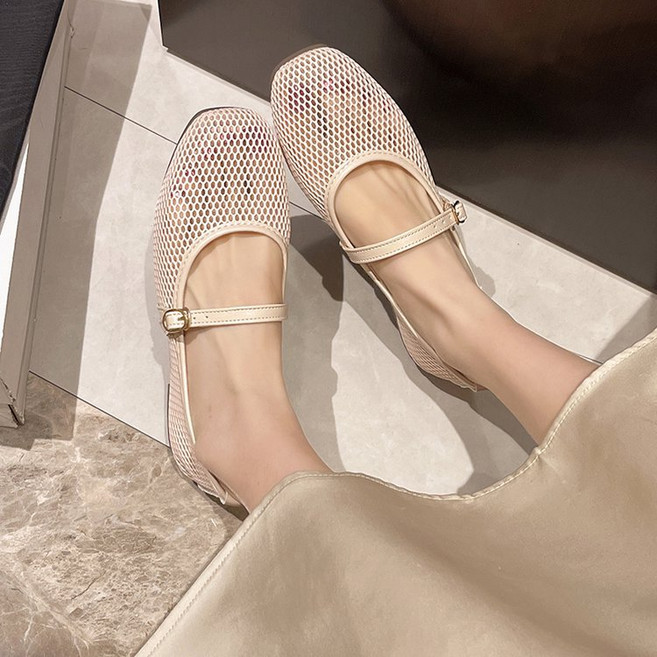 MIROSE 에어리썸 메리제인 플랫슈즈 스트립 여름단화