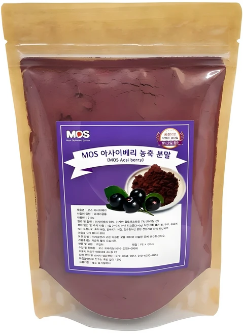 MOS 아사이베리 농축 분말, 210g, 1개 - 쿠팡
