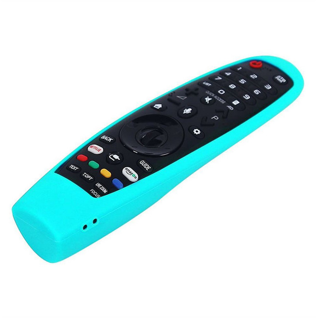 LG TV용 보호 실리콘 케이스 AN MR600 650 DIY MR18BA MR19BA 리모컨 커버 충격 방지 세척 가능한 원격 MR 18 커버, -Fluorescent blue, 3) Fluorescent blue - 18.3x5.5, 1개