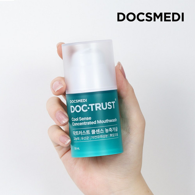 [치과병원개발] 닥스메디 쿨센스 휴대용 고농축 가글 구강청결제, 50ml, 1개