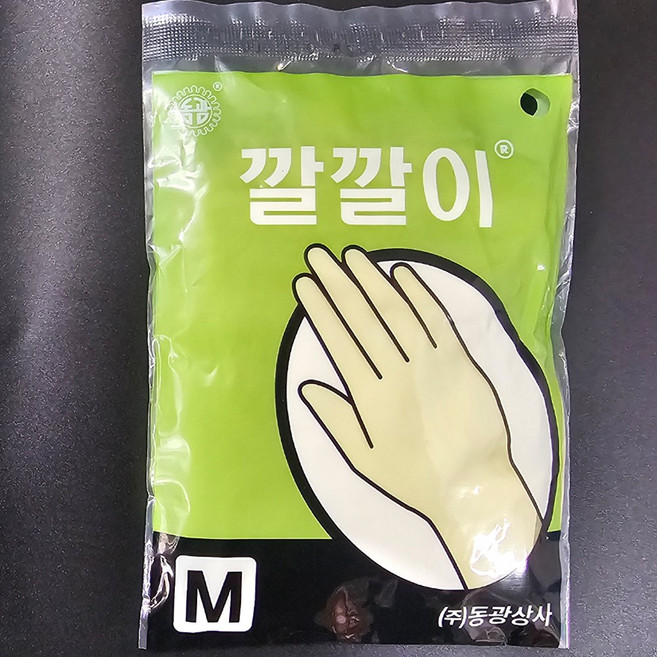 동광상사 미용 깔깔이 라텍스장갑 S, (M)아이보리, 10개